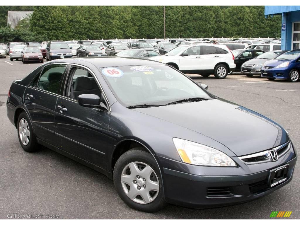 2006 Accord LX Sedan - Graphite Pearl / Gray photo #3