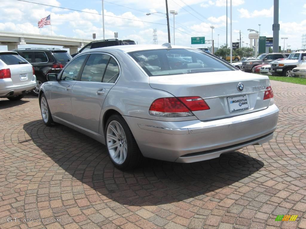 2006 7 Series 750Li Sedan - Titanium Silver Metallic / Basalt Grey/Flannel Grey photo #8