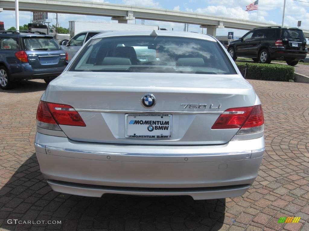 2006 7 Series 750Li Sedan - Titanium Silver Metallic / Basalt Grey/Flannel Grey photo #10