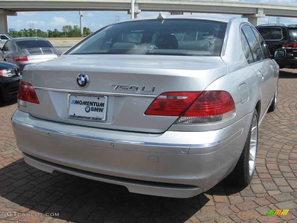 2006 7 Series 750Li Sedan - Titanium Silver Metallic / Basalt Grey/Flannel Grey photo #12