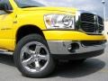 2007 Detonator Yellow Dodge Ram 1500 Big Horn Edition Quad Cab 4x4  photo #2