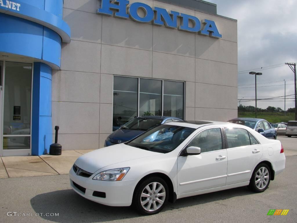 2006 Accord EX-L V6 Sedan - Taffeta White / Ivory photo #1