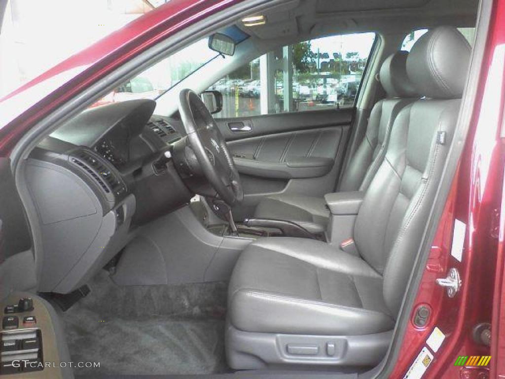 2006 Accord EX-L Sedan - Redondo Red Pearl / Gray photo #6