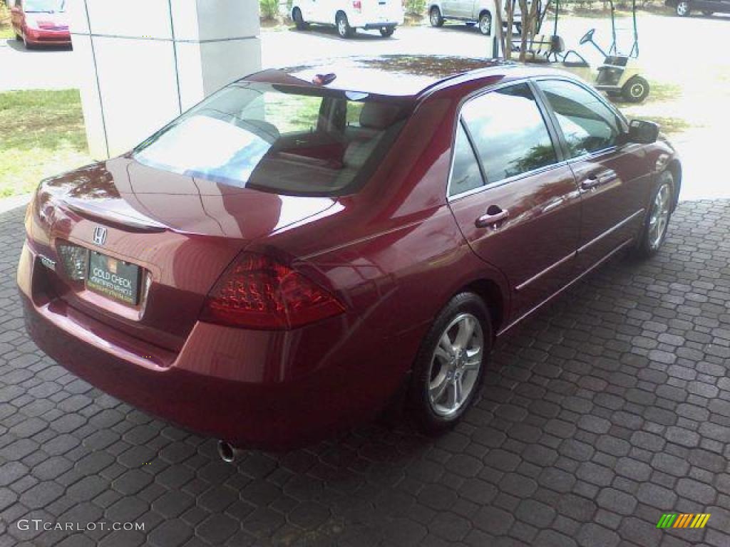 2006 Accord EX-L Sedan - Redondo Red Pearl / Gray photo #19