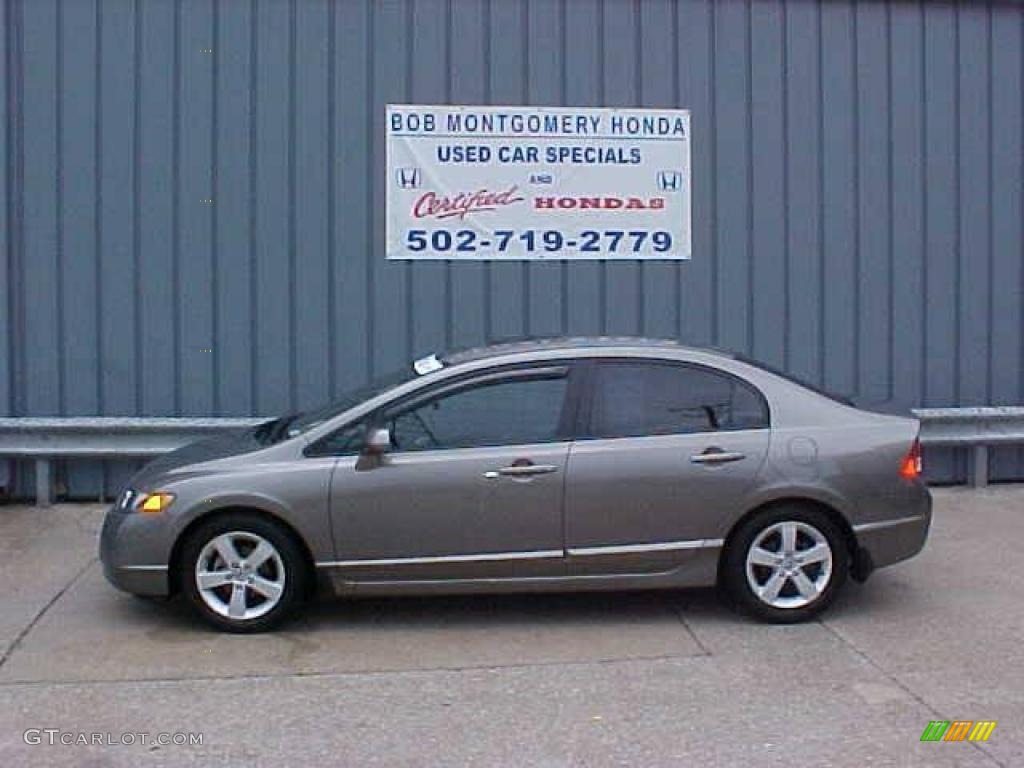 2007 Civic EX Sedan - Galaxy Gray Metallic / Gray photo #1
