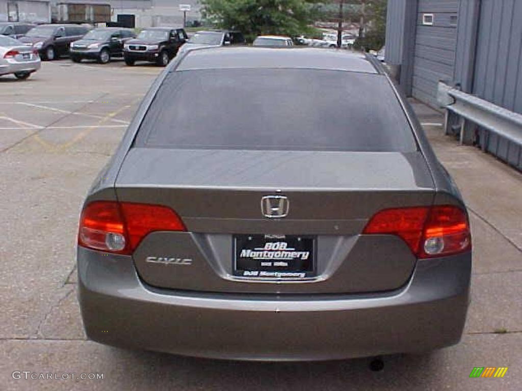 2007 Civic EX Sedan - Galaxy Gray Metallic / Gray photo #7