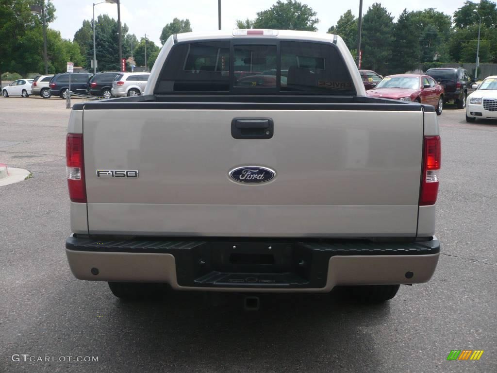 2006 F150 XLT SuperCrew 4x4 - Smokestone Metallic / Tan photo #4