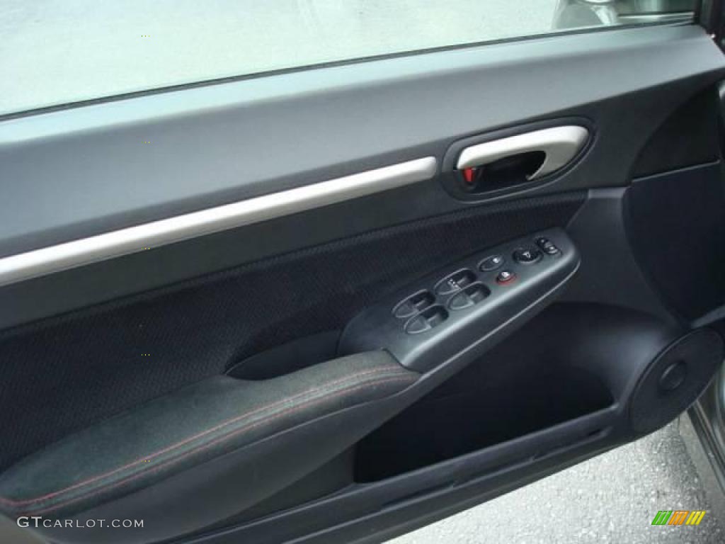 2007 Civic Si Sedan - Galaxy Gray Metallic / Black photo #11