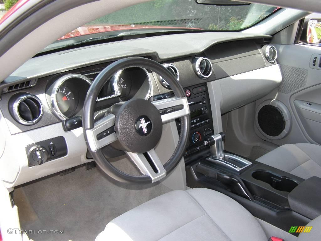 2007 Mustang V6 Deluxe Coupe - Redfire Metallic / Light Graphite photo #6