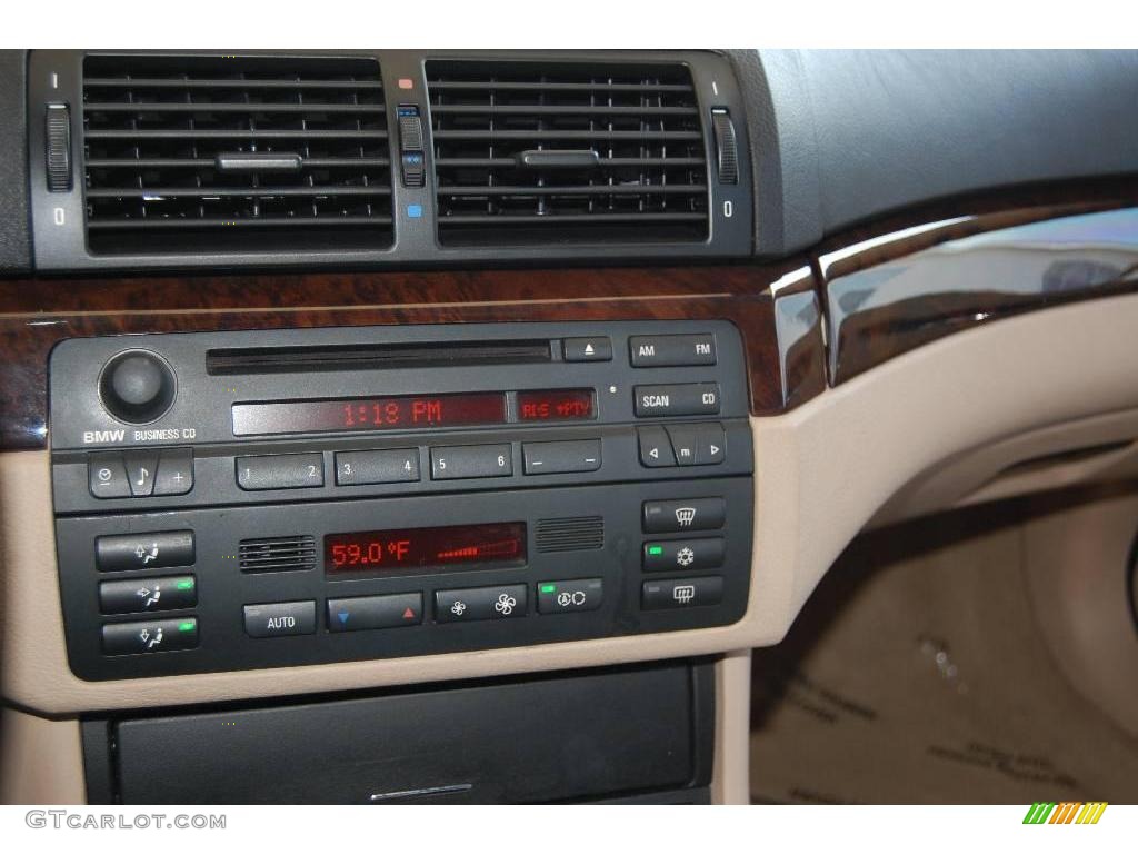 2001 3 Series 325i Sedan - Jet Black / Sand photo #14