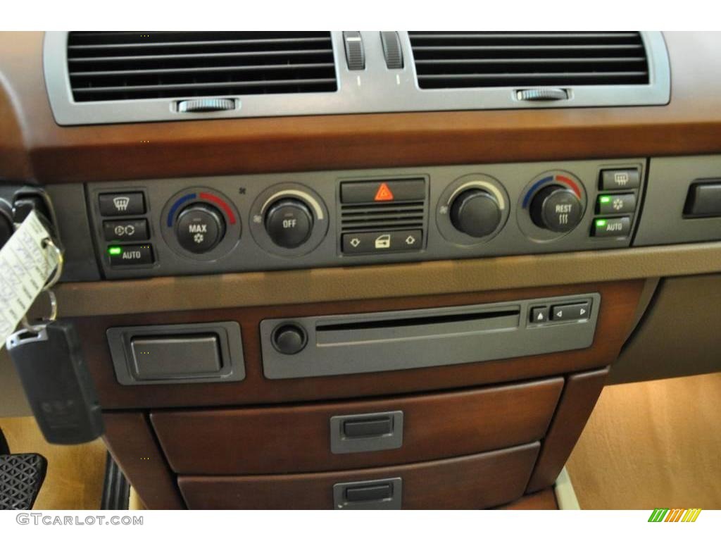 2003 7 Series 745Li Sedan - Jet Black / Dark Beige/Beige III photo #8