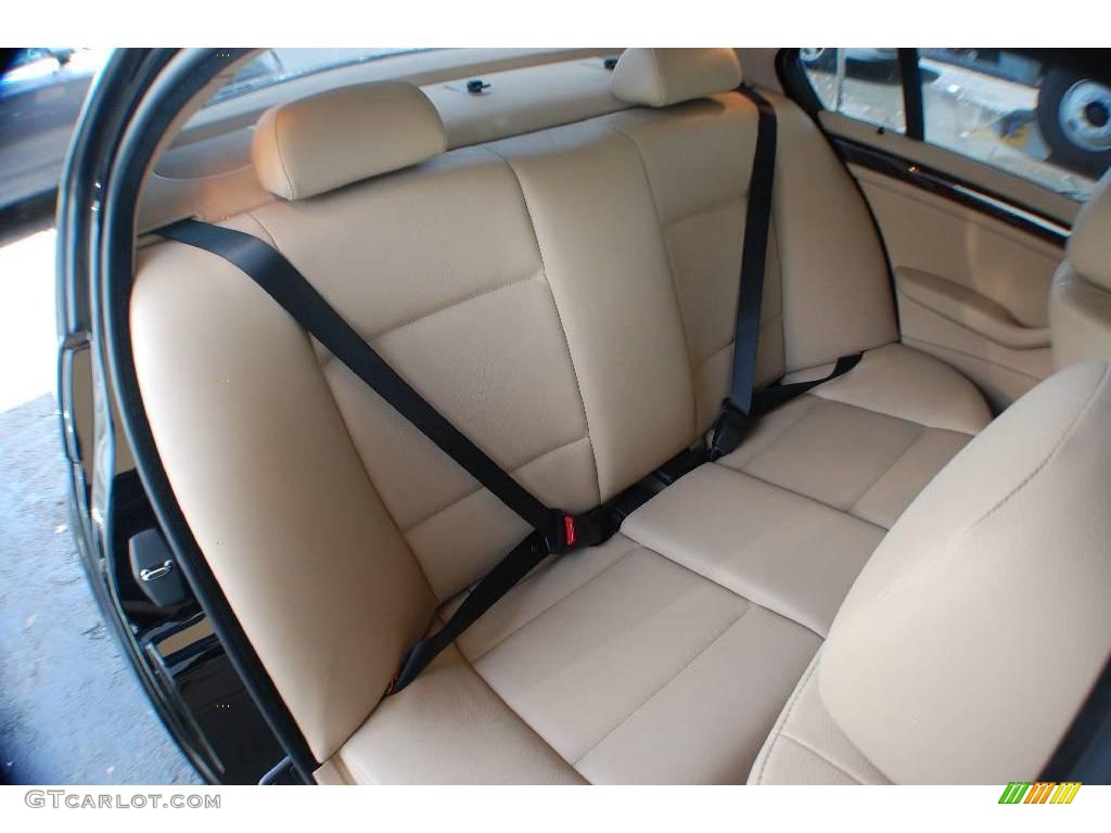 2001 3 Series 325i Sedan - Jet Black / Sand photo #28