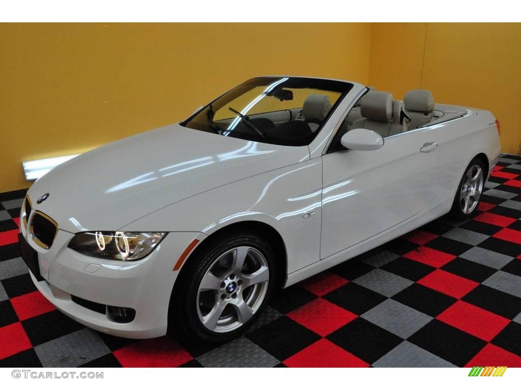 2009 3 Series 328i Convertible - Alpine White / Cream Beige Dakota Leather photo #7