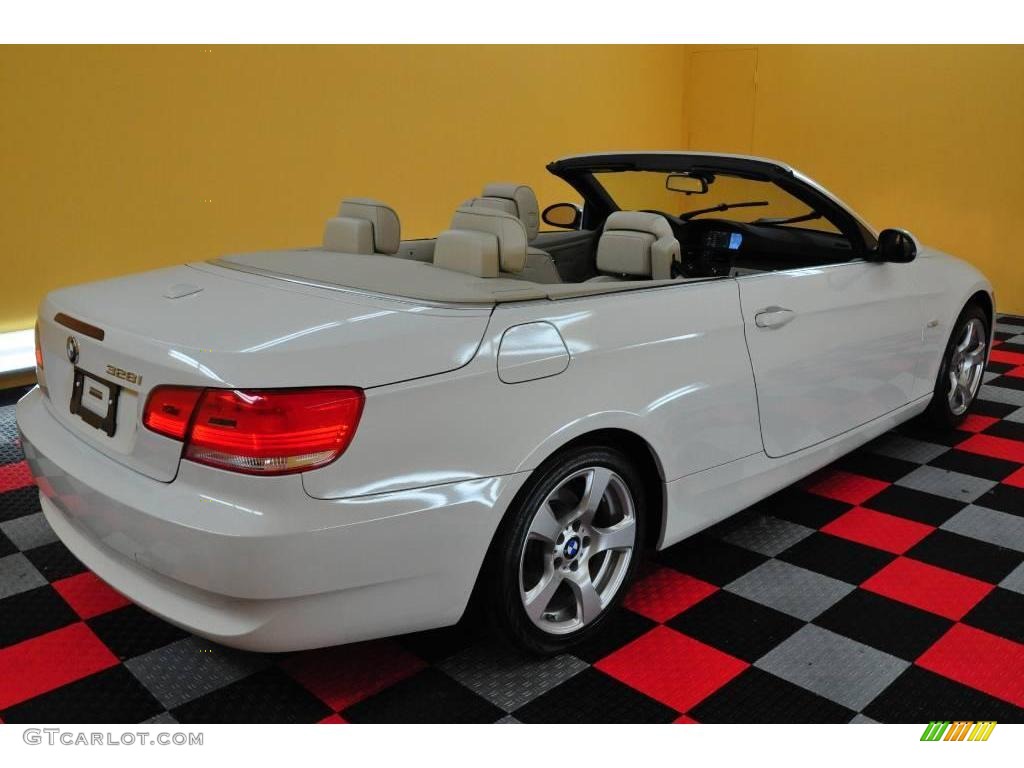 2009 3 Series 328i Convertible - Alpine White / Cream Beige Dakota Leather photo #8