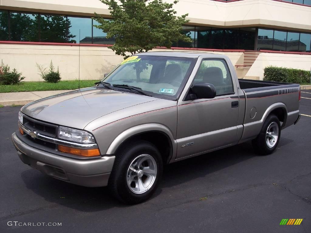 2001 S10 LS Regular Cab - Light Pewter Metallic / Medium Gray photo #1