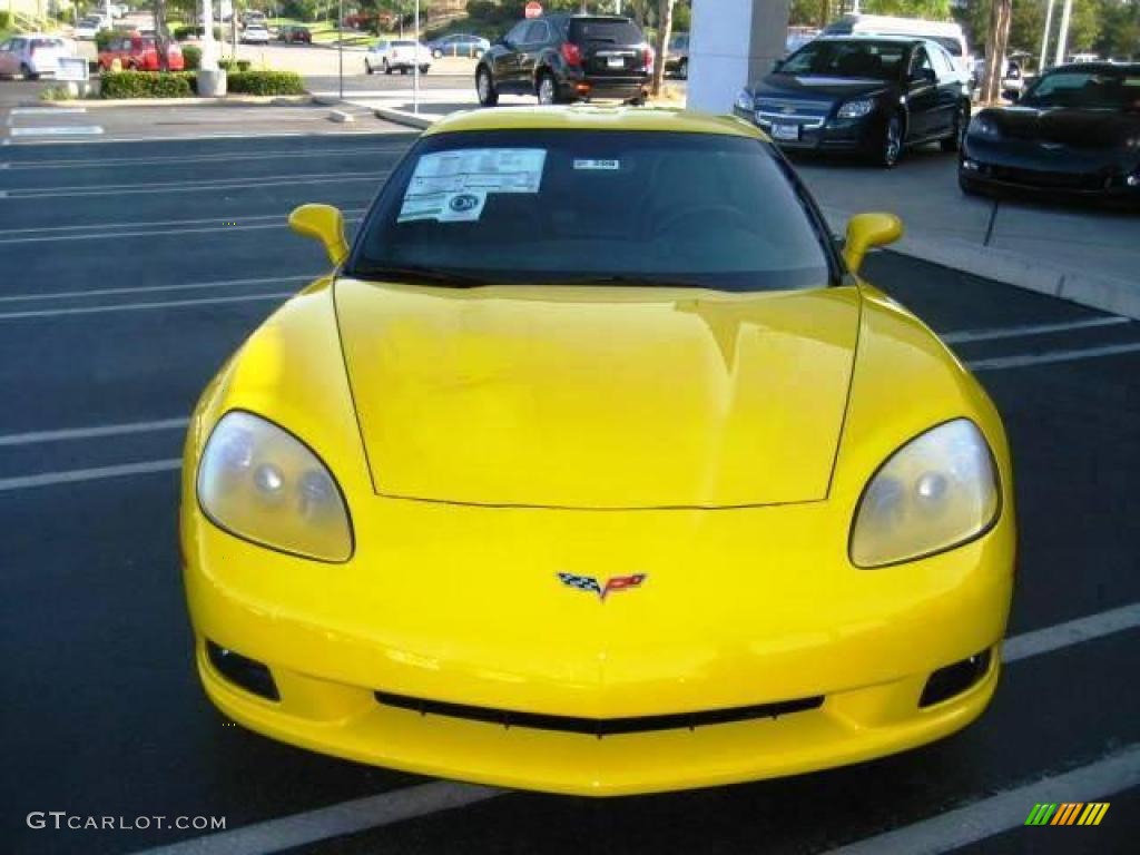2009 Corvette Coupe - Velocity Yellow / Ebony photo #4