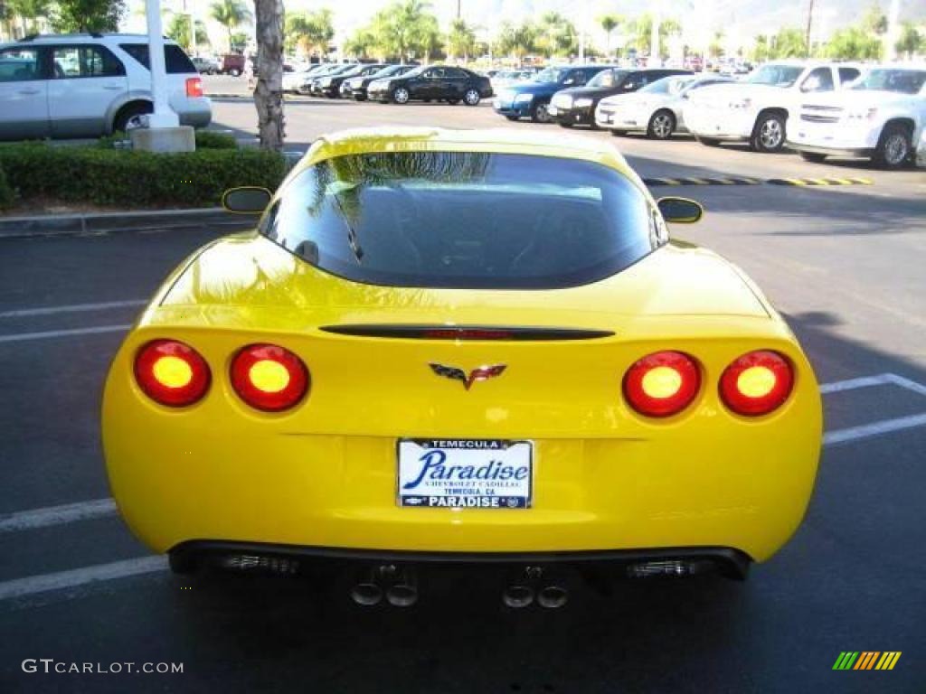 2009 Corvette Coupe - Velocity Yellow / Ebony photo #6