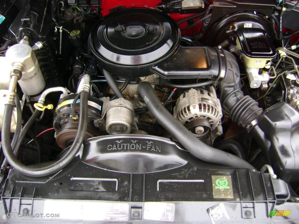1994 S10 LS Extended Cab - Bright Red / Gray photo #16