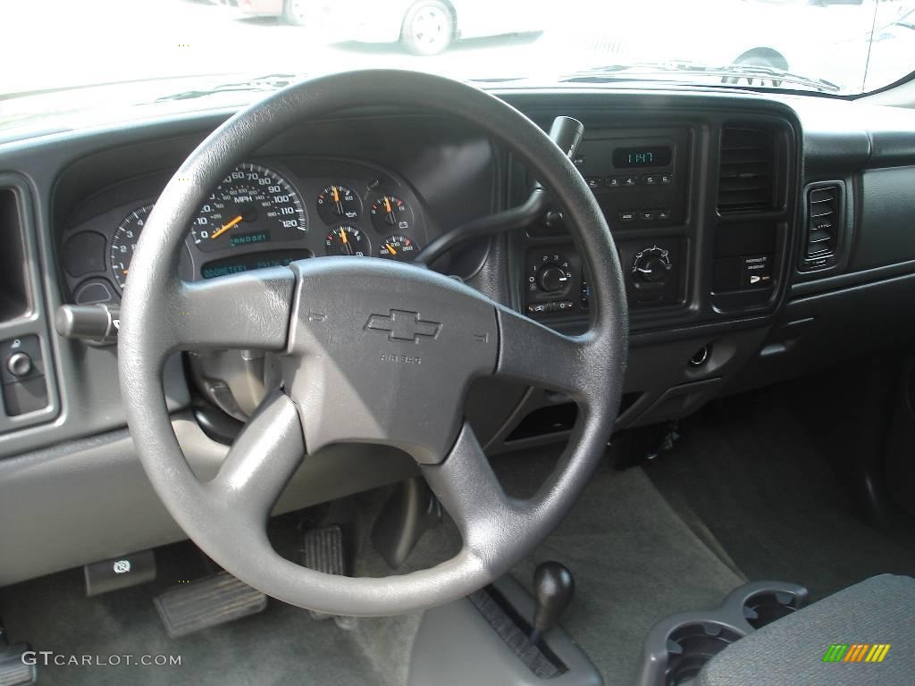 2003 Silverado 1500 LS Extended Cab 4x4 - Dark Gray Metallic / Medium Gray photo #11