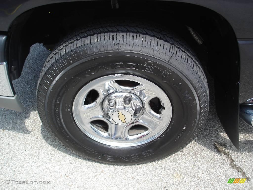 2003 Silverado 1500 LS Extended Cab 4x4 - Dark Gray Metallic / Medium Gray photo #15
