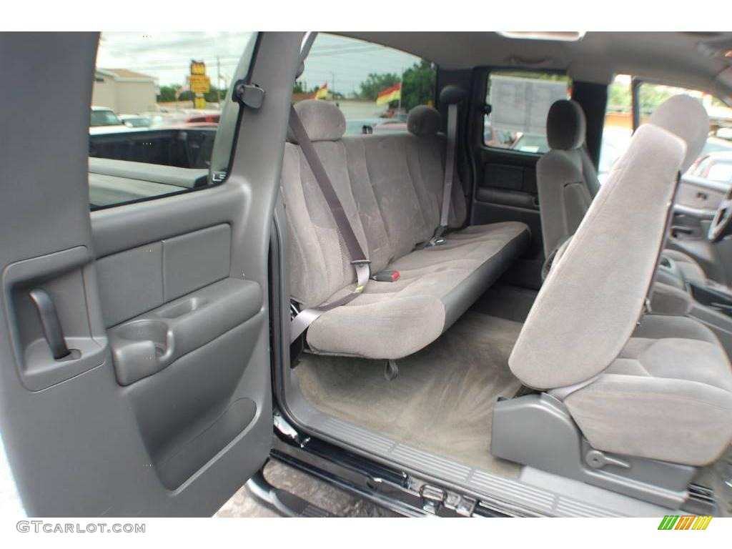 2003 Silverado 1500 LS Extended Cab 4x4 - Black / Dark Charcoal photo #17