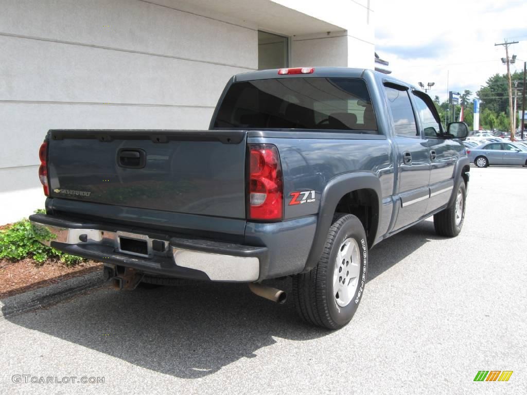 2006 Silverado 1500 Z71 Crew Cab 4x4 - Blue Granite Metallic / Dark Charcoal photo #3