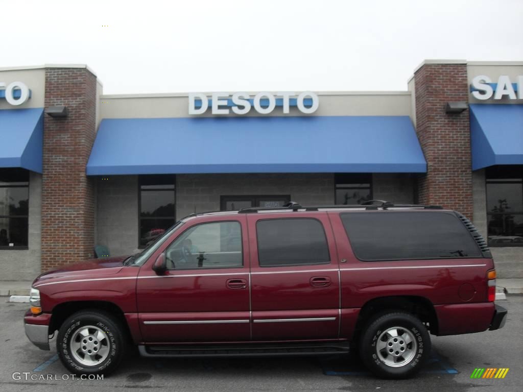 2003 Suburban 1500 LT - Redfire Metallic / Gray/Dark Charcoal photo #1
