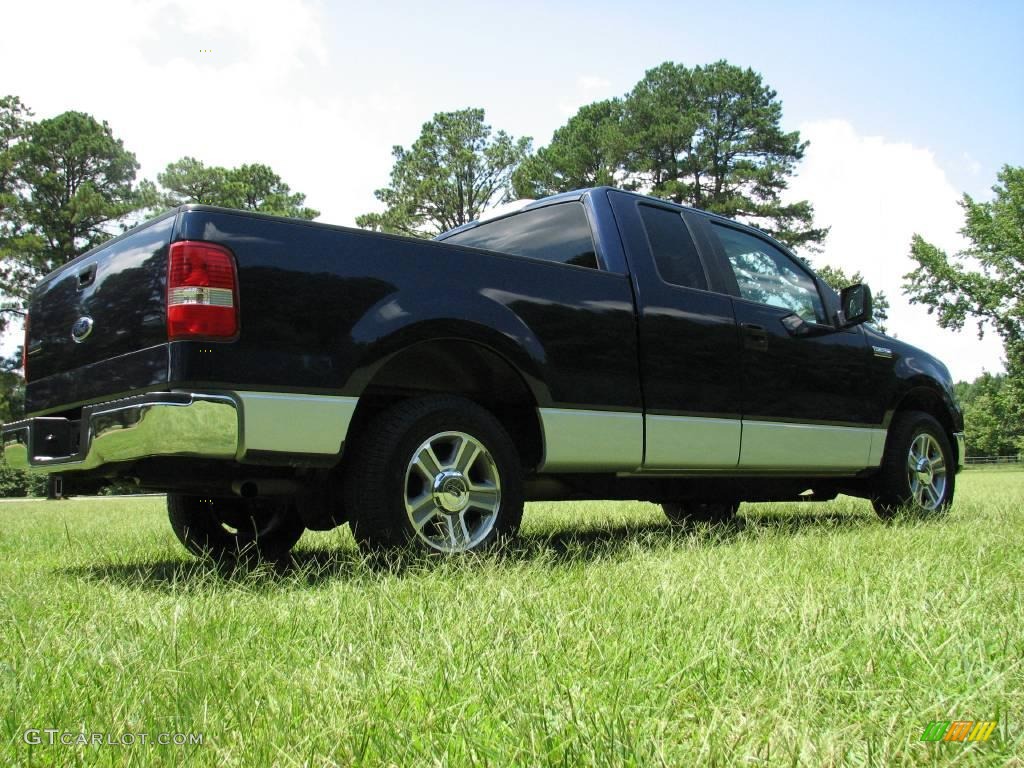 2005 F150 XL SuperCab - True Blue Metallic / Medium Flint Grey photo #6