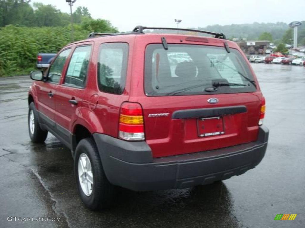 2006 Escape XLS 4WD - Redfire Metallic / Medium/Dark Flint photo #5