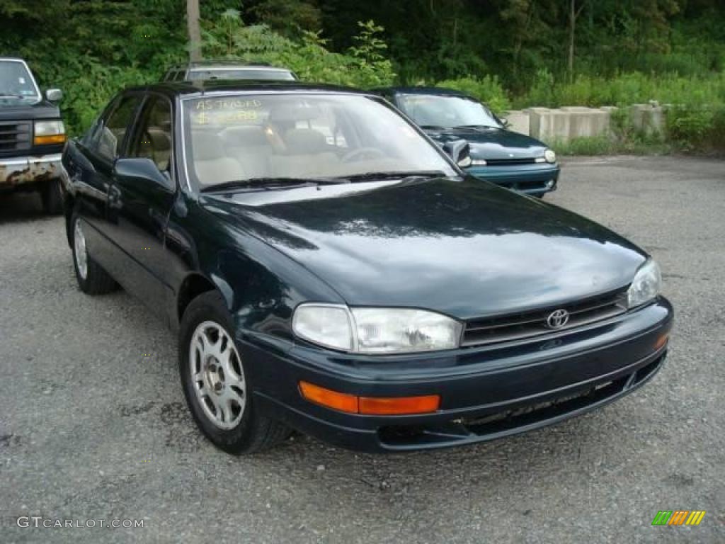 1993 Camry XLE V6 Sedan - Dark Green Pearl / Beige photo #1