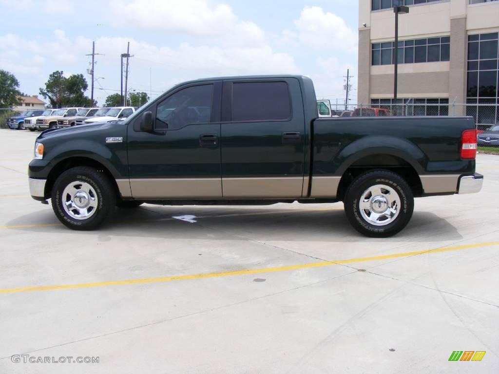 2006 F150 XLT SuperCrew - Aspen Green Metallic / Tan photo #6