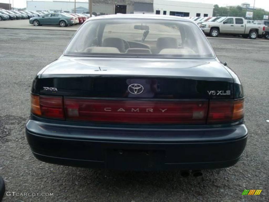 1993 Camry XLE V6 Sedan - Dark Green Pearl / Beige photo #3