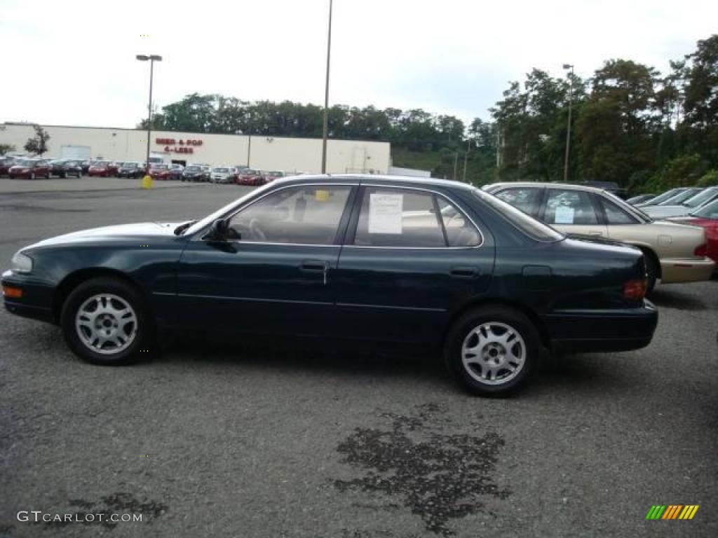 1993 Camry XLE V6 Sedan - Dark Green Pearl / Beige photo #4