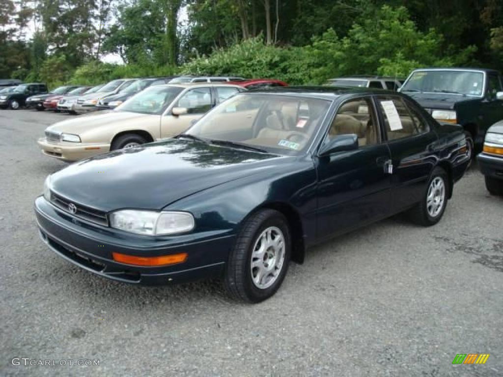 1993 Camry XLE V6 Sedan - Dark Green Pearl / Beige photo #5