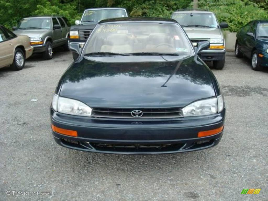 1993 Camry XLE V6 Sedan - Dark Green Pearl / Beige photo #6