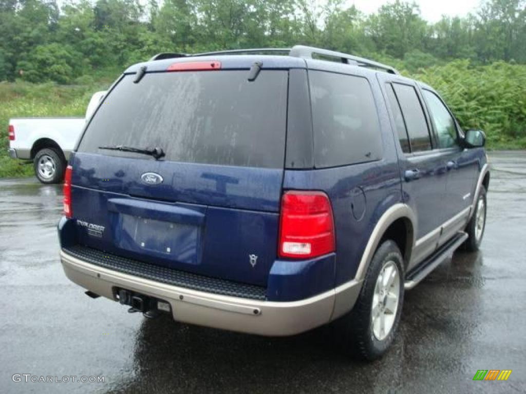 2004 Explorer Eddie Bauer 4x4 - Dark Blue Pearl Metallic / Medium Parchment photo #3