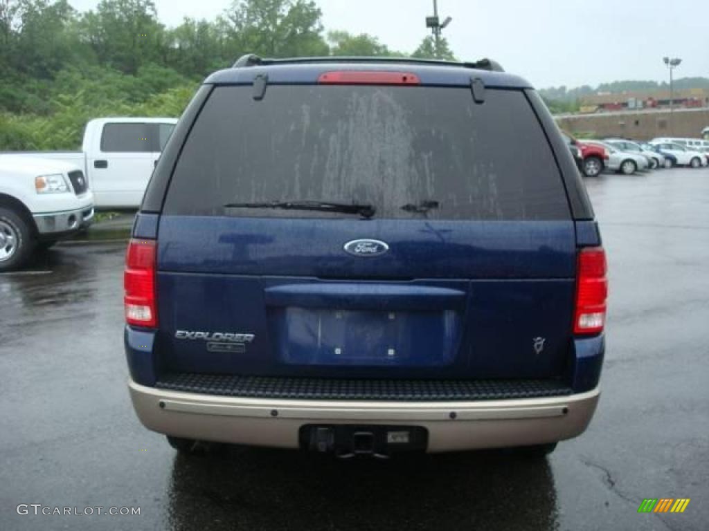 2004 Explorer Eddie Bauer 4x4 - Dark Blue Pearl Metallic / Medium Parchment photo #4