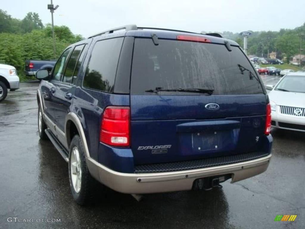 2004 Explorer Eddie Bauer 4x4 - Dark Blue Pearl Metallic / Medium Parchment photo #5