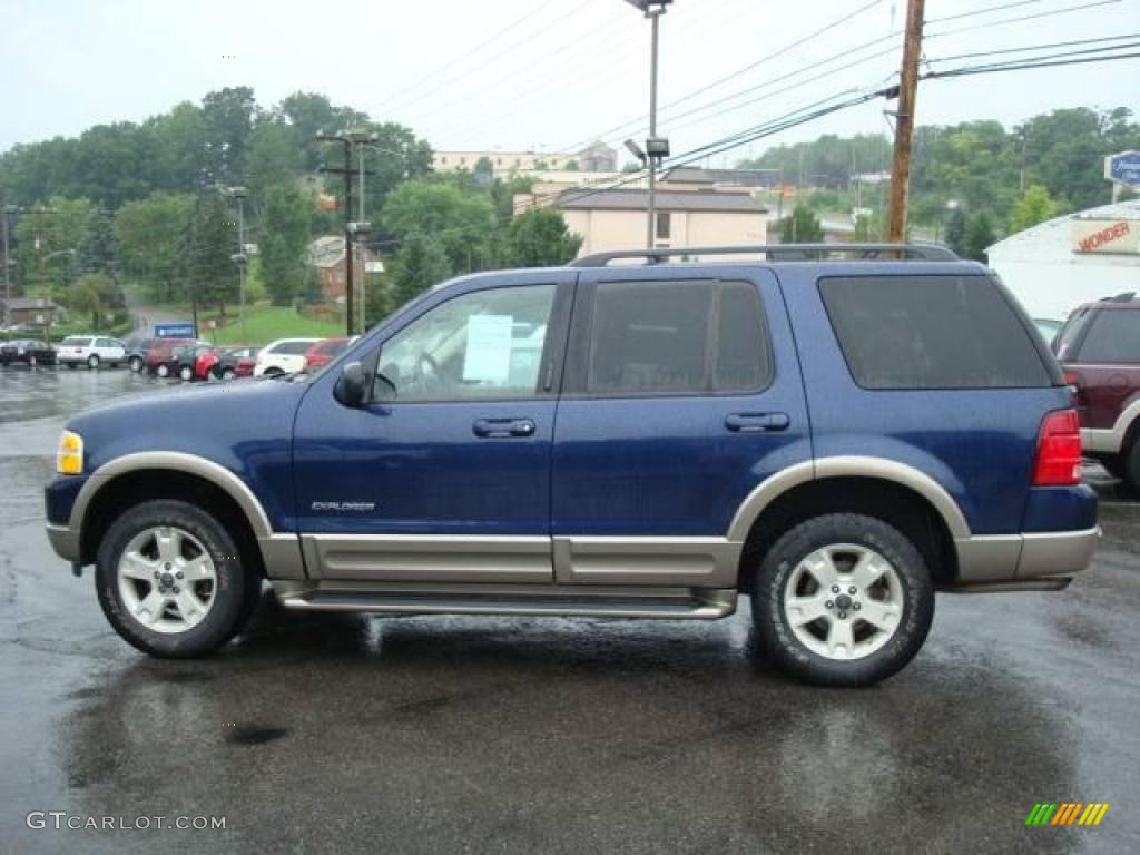 2004 Explorer Eddie Bauer 4x4 - Dark Blue Pearl Metallic / Medium Parchment photo #6