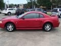 2000 Laser Red Metallic Ford Mustang V6 Coupe  photo #2