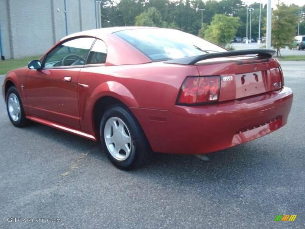 2000 Mustang V6 Coupe - Performance Red / Medium Graphite photo #4