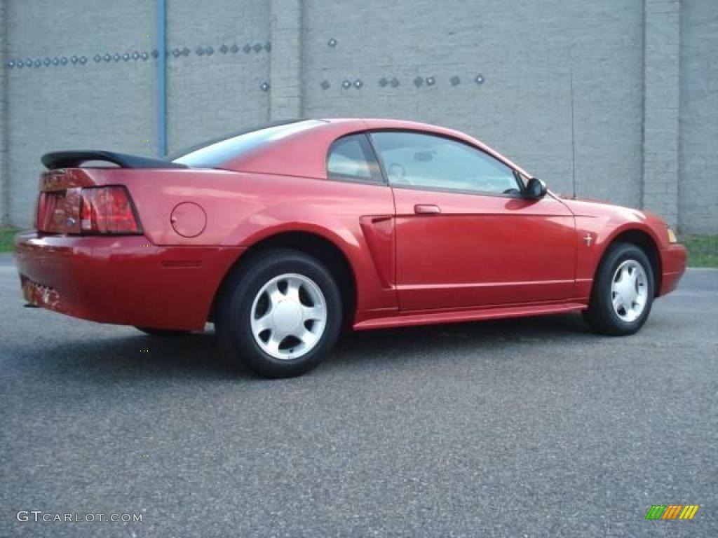 2000 Mustang V6 Coupe - Performance Red / Medium Graphite photo #6