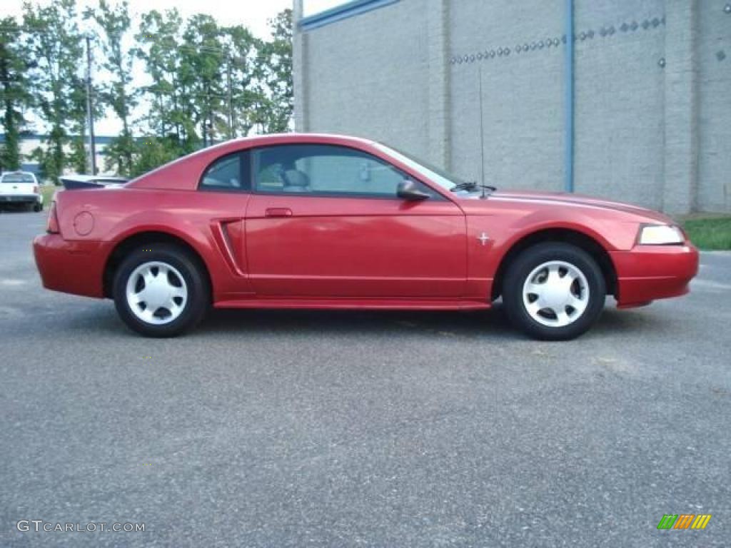 2000 Mustang V6 Coupe - Performance Red / Medium Graphite photo #7