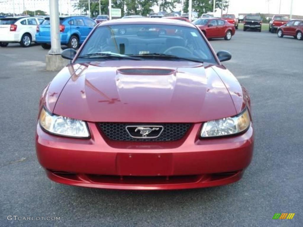 2000 Mustang V6 Coupe - Performance Red / Medium Graphite photo #9