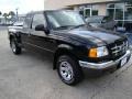 2002 Black Clearcoat Ford Ranger XLT SuperCab  photo #2