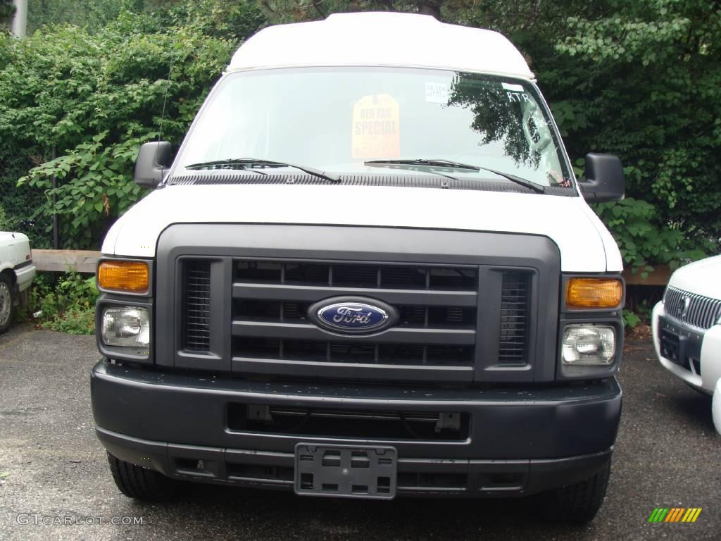 2008 E Series Van E250 Super Duty Passenger Conversion - Oxford White / Medium Flint photo #2