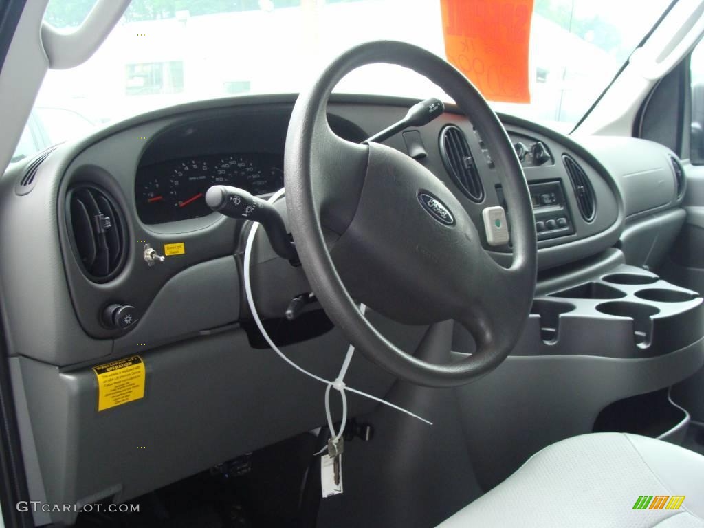 2008 E Series Van E250 Super Duty Passenger Conversion - Oxford White / Medium Flint photo #11