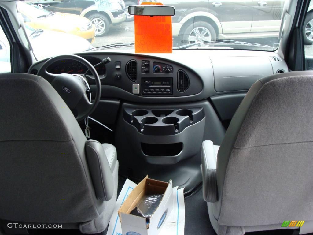 2008 E Series Van E250 Super Duty Passenger Conversion - Oxford White / Medium Flint photo #17