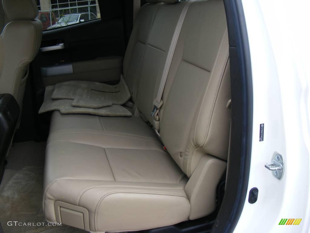 2007 Tundra Limited Double Cab 4x4 - Super White / Beige photo #34