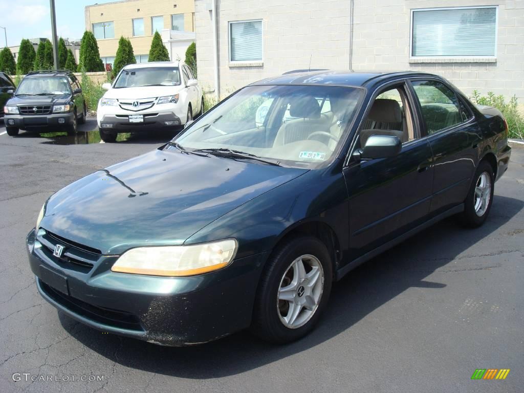 1998 Accord LX V6 Sedan - Dark Emerald Pearl / Ivory photo #1